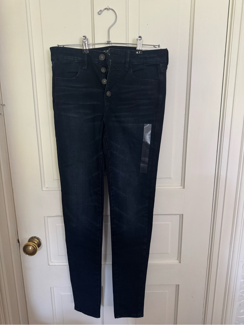 American Eagle Outfitters Dark Wash High-Rise Skinny Jeans